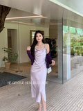 Fongt Xixi 2025 Autumn New White Label Thin Temperament With Dress High-End Long Dress Women 88438
