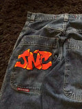Baggy Jeans Y2K Original Hip-Hop Vintage Pattern Jeans Street Men Rest-Outfit