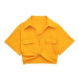 New Elastic Blended Multi-Color Short Style Shirt 7385036-Outfit