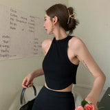 Fongt Taste Chic Temperament Sexy Irregular Design Reveals Umbilly Body Weight Loss-Hender Sling