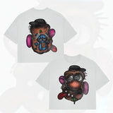 Printing Of Men's T-Shirt Blutosatire Billdog Cotton Oversized Picture-Outfit