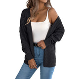 Fongt Early Autumn Casual Hollow Lantern Long-Sleeved Sleeve Sweater Long Coat Women's Clothing