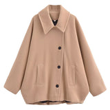 And Winter New Wool Blended Short Coat Coat 8353724-Outfit