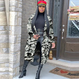 Trendy Women's Long Printed Patch