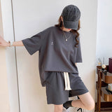 Fongt Casual Sportswear Suit Women's Summer Dress Small Size Loose Student Gas Shorts Two-Set