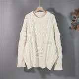 Y2K 2022 Pullovers Vintage Oversized Fashionable Knitted Elegant New Autunm Winter Women Sweaters Wild Tops