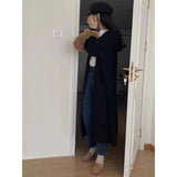Fongt Glutinous High-End Loose Long Sweater Autumn And Winter 2024 New Lazy Knit Coat