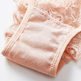 New Lace Panties Breathable Comfort Low Waist Sexy Underpants Female Sexy Seanless Solid Bowknot Lace Briefs Panty-Outfit