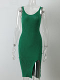 Green Knitted Bodycon
