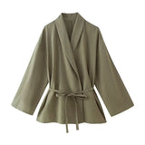 New Spring Style Kimono Coat 5427734 Trousers 4391423-Outfit