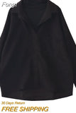 Two Piece Shirt Women Patchwork Turtleneck Turn-down Collar Autumn Winter Casual Lady Long Sleeves Female Loose Blouse