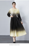 Fongt New Women's Dress Dress Oversized Dress Print 100 Folds T-Shirt With T-Shirt Holiday Casual Dress