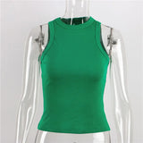 Fongt Summer New Slim Short Sexy Slim Vest-Outfit