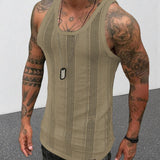 Fongt Men's Wear Summer Thin Sleeveless Men's Vest White Mesh Hollow Sports Top