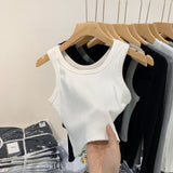 Threaded Sling Sports Vest Women Wear A Suit With A Bottom To Prevent Smooth And Sleeveless Jacket In Summer.-Outfit