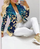 Spring Autumn Two Piece Set Women Office Tracksuits For Ladies Outfits Lapel Collar Double Breasted Blazer Suit Pants