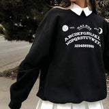 Loose sweatshirt with removable collar-Outfit