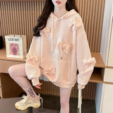 3D Bow Hoodie-Outfit