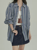 Fongt Haifeng Summer Retro Refreshing And Thin Temperament Gentle And Loose Leisure Lace Lattice Cotton Shirt