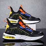 Men's Breathable Running Shoes High Quality Air Sole Cushioning Sneakers Outdoor Wear-resistant Reflective Jogging