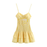 Fongt Women's New Fashion Small Check-Bage Bow Dress