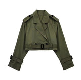 Fongt New Women's Short Cut Wind Coat Jacket Jacket Female B62529