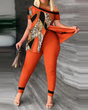 Fongt 2024 Women's Clothing Explosion Two Sets Of Irregular Fashion Trousers