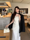 Fongt Xixi 2025 New Retro Long Sleeve Small Suit Short Jacket Loose Casual Suit 86052