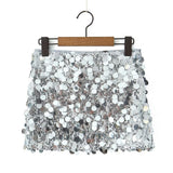 New Autumn Sequins Are Decorated With Mini Fashionable Short Skirts And Half Skirts.-Outfit