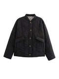 Fongt Women's Exploding Quilt Button Cotton Suit Fashion Comfortable Retro Casual Jacket Jacket