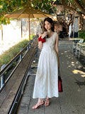 Fongt Xixi 13 Lines 2025 Summer New Elegant Temperament Embroidered High-Rise Thin Dress Dress Women 88280