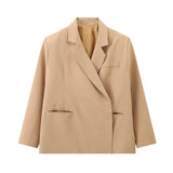Fongt And Autumn Women's Loose Casual Blazer Jacket Temperament Commuting Suit Jacket