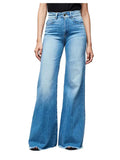 Loose Retro Wide-Leg Straight Leg Washed Jeans-Outfit
