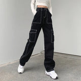 Black Straight High-rise Jeans-Outfit