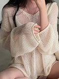 long sleeve crochet knit