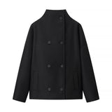 Fongt Women's Clothing Explosion Fashion Casual Collar Beads And Short Jacket Jacket