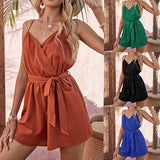 Solid Color Loose Fashion One-piece