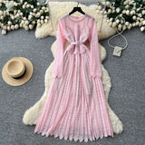 Fongt Woman Sexy Collar Short Sleeve Dress Female High-End Royal Sister Repair Hot Diamond Open Fork Long Fishtail Dress