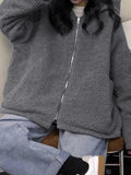 Preppy Reversible Lambswool Hooded Jacket-Outfit