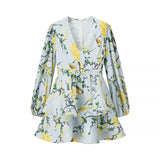 Fongt Women's Clothing 2025 Summer New Hanging Neck With Flower Dress
