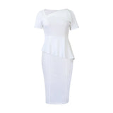 Fongt Summer Sexy Slant High Waist-Lestier Grand African Pencil Dress