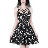 Style Sexy Print Spaghetti Strap A-line