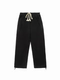 Simple Solid Color Baggy Sweatpants-Outfit