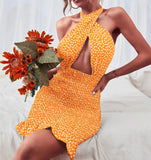 Up Short Wrap Bodycon