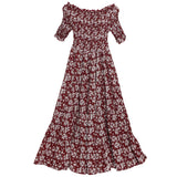 Small Broken Flower Dress Women's New Summer Korean Version Of The Holiday Wind Shoulder Tight In The Chest To Grow Cake