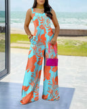 Independent Station Popular Style New Trend Printing Fashion One-Piece Trousers-Outfit