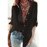Long Sleeve Cotton Linen Shirt