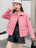 Autumn Ultra Light Warm Casual Coat Parka Female Puffer Jacket Women Vintage Small Fragrance Parka Warm Short Coat