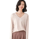 Fongt Neck Sweater Female Spring And Autumn Bottom Shirt Loose Show Thin Inside With A Long Sleeve Knit Sweater Thin Women's Wear-Outfit