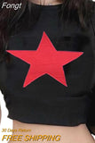 Women Goth Clothes y2k Crop Tops Summer 2023 T shirts Grunge 2000s Trashy Aesthetic Short Sleeve Tees Young Girls